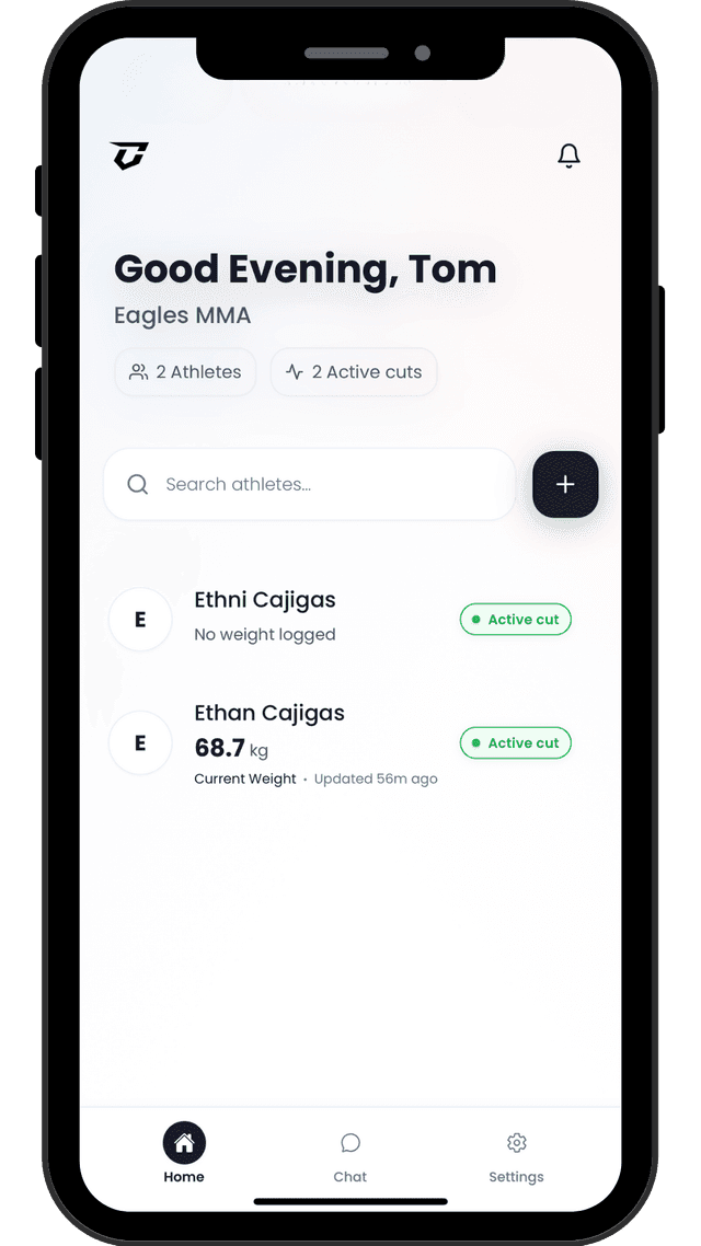CutCoach App - Coach Dashboard