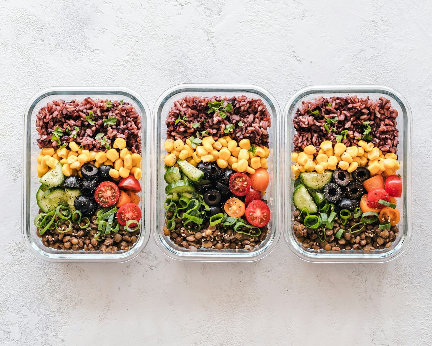 Fresh fruit and simple snacks for an athlete